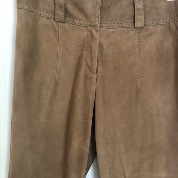 Tommy Hilfiger suede beige tan pants - Picture 5 of 11